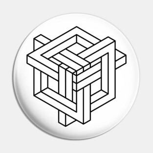 Impossible Shapes – Optical Illusion - Geometric Designs Pin
