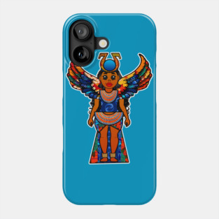 Colorful Egyptian Goddess Isis Phone Case