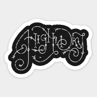 High & Dry black Sticker