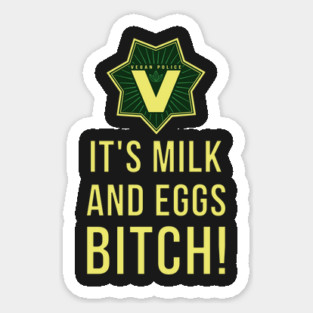 Milk and eggs Sticker