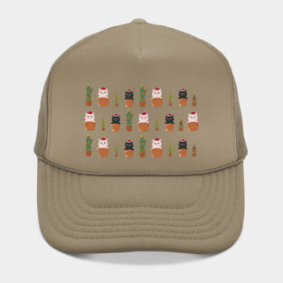 Cat and Plants Christmas tree cactus gifts Hat
