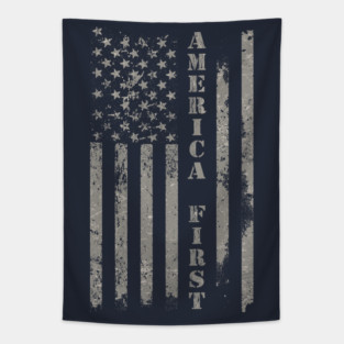 America First Flag Tapestry
