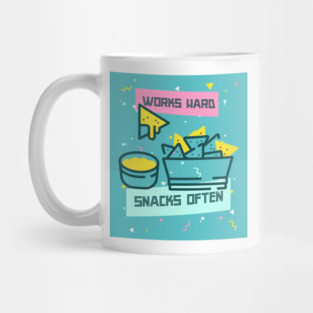 Works Hard, Snacks Often - Nacho Edition Mug