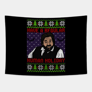 Regular Human Holiday Tapestry