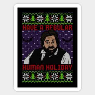 Regular Human Holiday Sticker