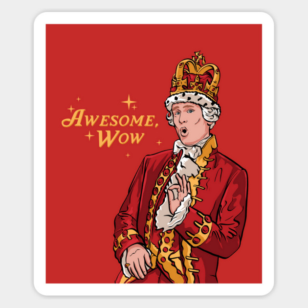 King George Alexander Hamilton Broadway Sticker by stayfrostybro