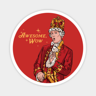 King George Alexander Hamilton Broadway Magnet