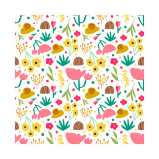 Snails and flowers T-Shirt