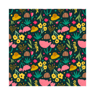 Snails and flowers 3 T-Shirt