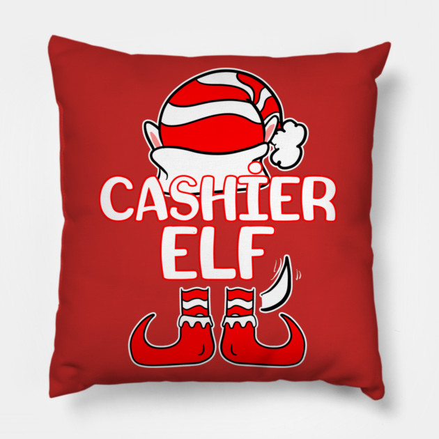 Cashier Elf Pillow by belownormal