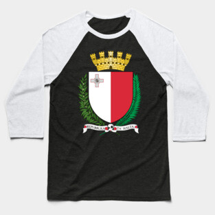 Coat of arms of Malta Baseball T-Shirt