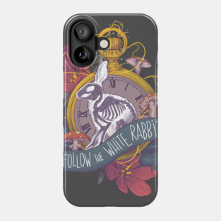 Follow the white rabbit Phone Case