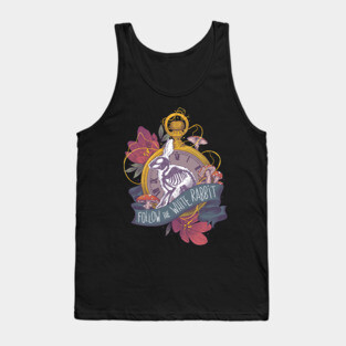 Follow the white rabbit Tank Top