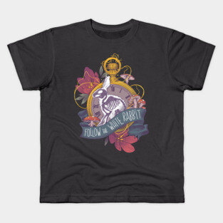 Follow the white rabbit Kids T-Shirt