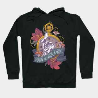 Follow the white rabbit Hoodie