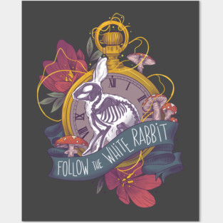 Follow the white rabbit Posters and Art