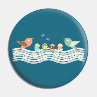 Cute birds Pin