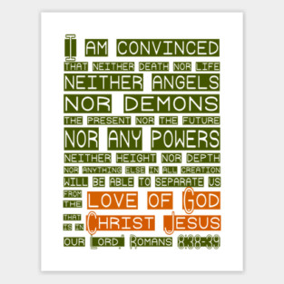 Love of God - Romans Scripture Tee Sticker