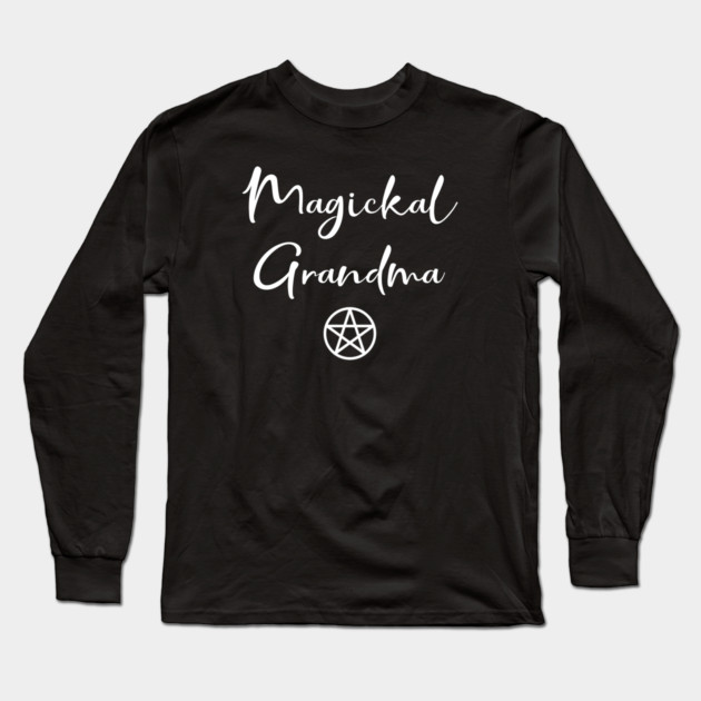 Magickal Grandma Pagan Wiccan Mother's Day Cheeky Witch© Long Sleeve T-Shirt by Cheeky Witch