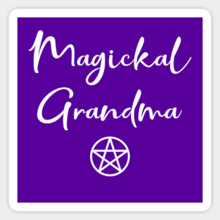 Magickal Grandma Pagan Wiccan Mother's Day Cheeky Witch© Sticker
