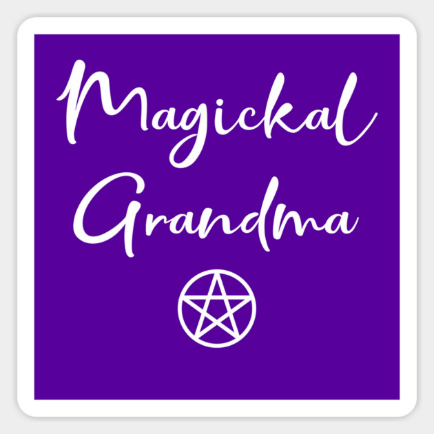 Magickal Grandma Pagan Wiccan Mother's Day Cheeky Witch© Sticker by Cheeky Witch