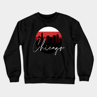 Chicago Basketball Skyline Crewneck Sweatshirt
