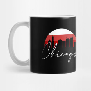 Chicago Basketball Skyline Mug