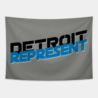 Detroit Represent Tapestry