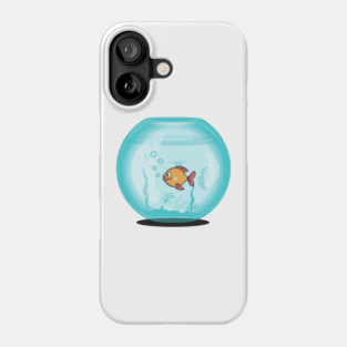 A Happy Goldfish Phone Case