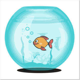 A Happy Goldfish Posters and Art