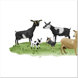 Dairy Goats Posters and Art