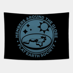 Flat Earth Society Tapestry