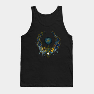 DnD bard symbol - blue Tank Top