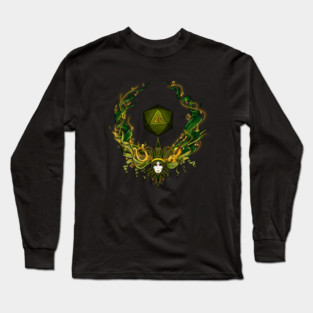 DnD bard symbol green Long Sleeve T-Shirt