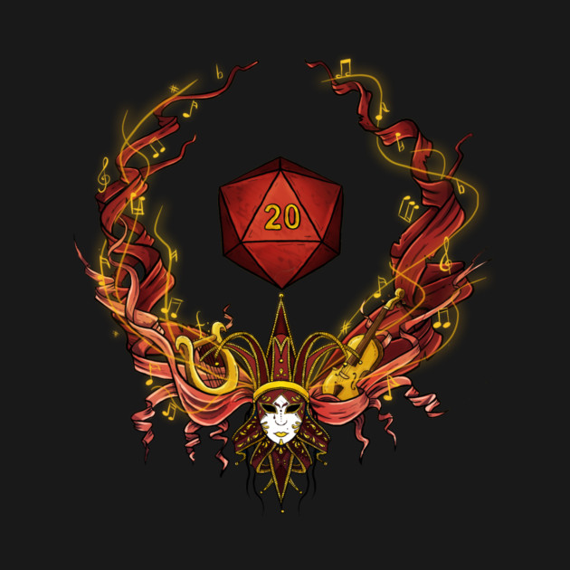 DnD bard symbol - red by Avalon
