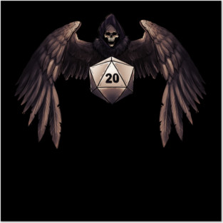 DnD death symbol Posters and Art