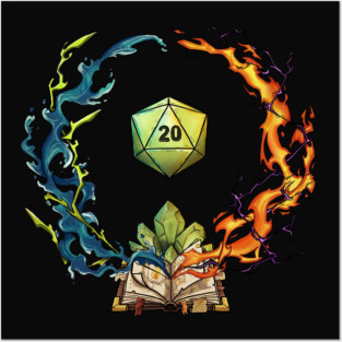 DnD wizard system Posters and Art