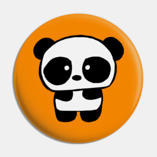 Cute Baby Panda - Tangerine Pin