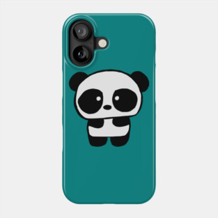 Cute Baby Panda - Teal Phone Case