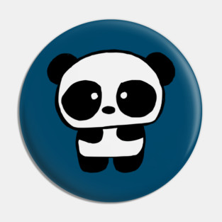 Cute Baby Panda - Ocean Blue Pin