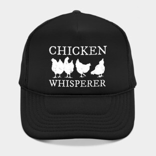 Funny Chicken Whisperer with Hen Silhouettes Hat