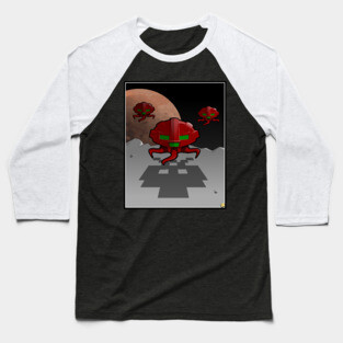 Invaders from vintage space Baseball T-Shirt