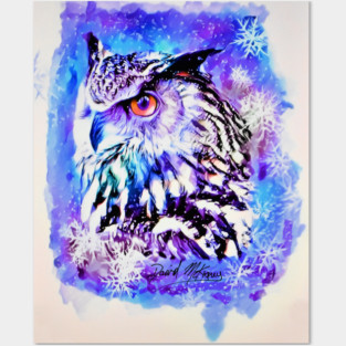 Snow Owl Posters and Art