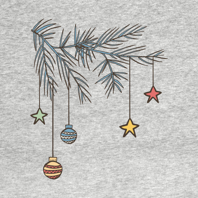 Classic Christmas: Retro Ornament Branch by SWON Design