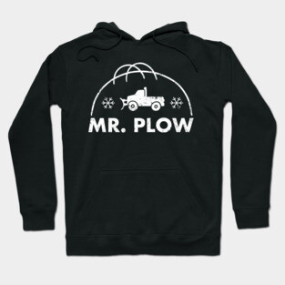 Mr. Plow B/W Logo Hoodie