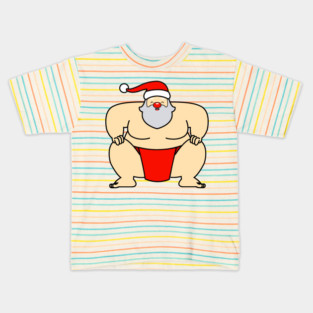 Sumo Santa Claus Kids T-Shirt