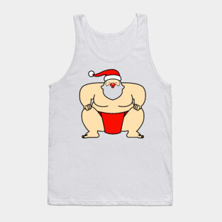 Sumo Santa Claus Tank Top