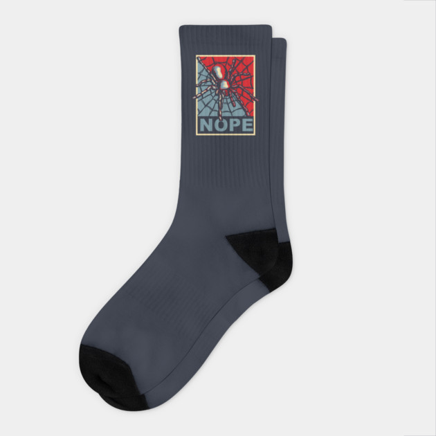 Spider Nope Socks by dumbshirts