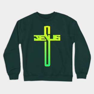 JESUS Cross Crewneck Sweatshirt