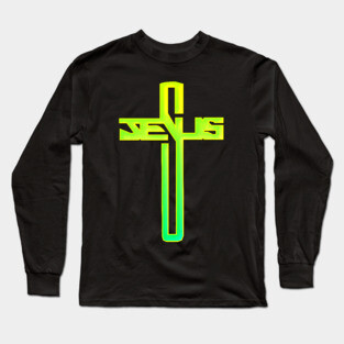 JESUS Cross Long Sleeve T-Shirt